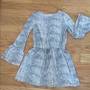 Girls Snake-skin-pattered dress.